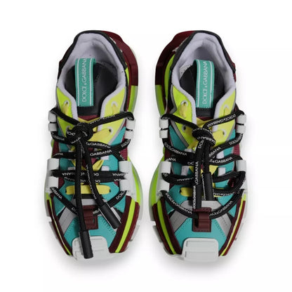 Multicolor Panelled Space Men Sneakers Shoes