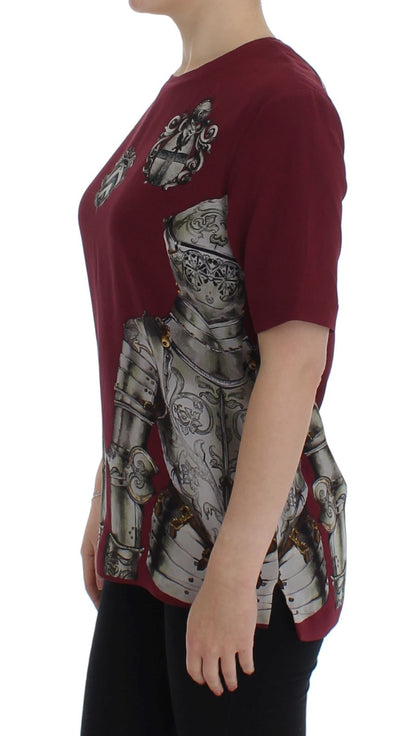 Seidenbluse „Enchanted Sicily“ mit Ritter-Print