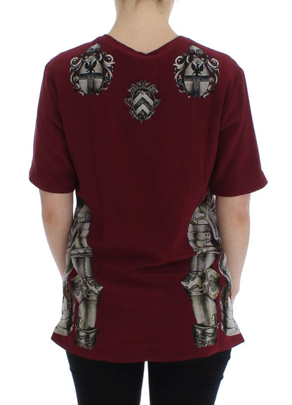 Seidenbluse „Enchanted Sicily“ mit Ritter-Print