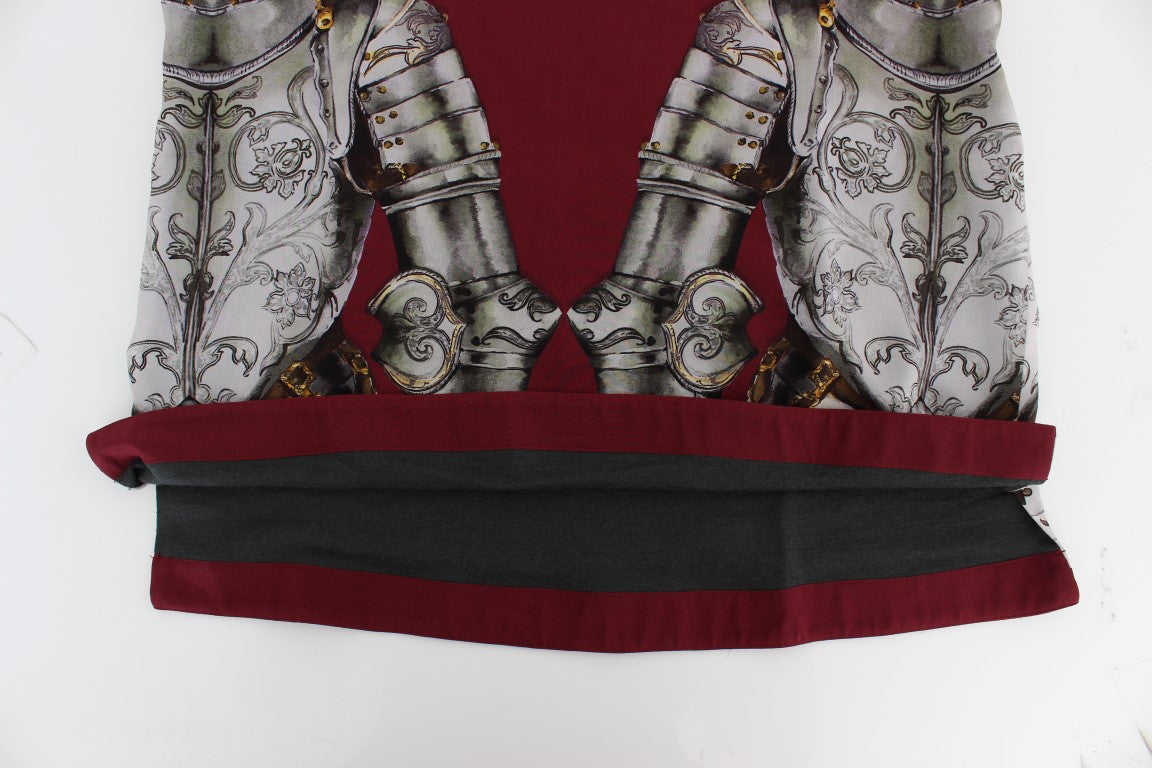 Seidenbluse „Enchanted Sicily“ mit Ritter-Print