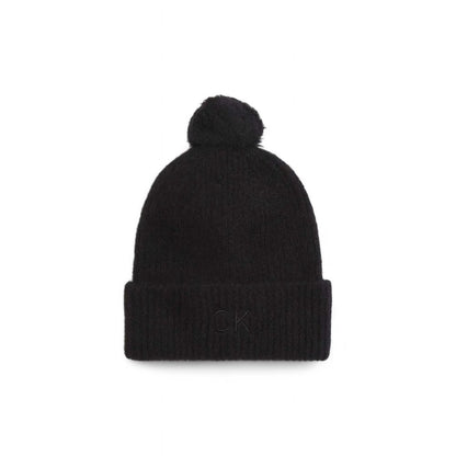 Black Alpaca Leather Hat