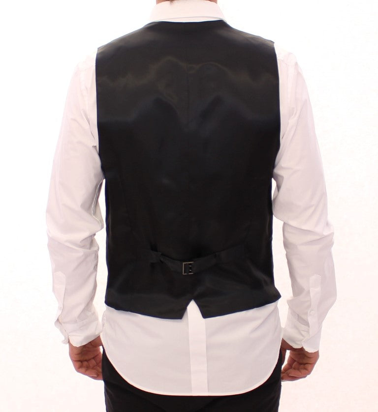 Elegante grau gestreifte Weste