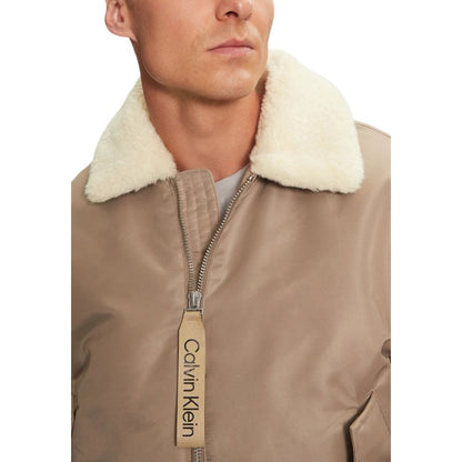Beige Recycled Polyamide Jacket