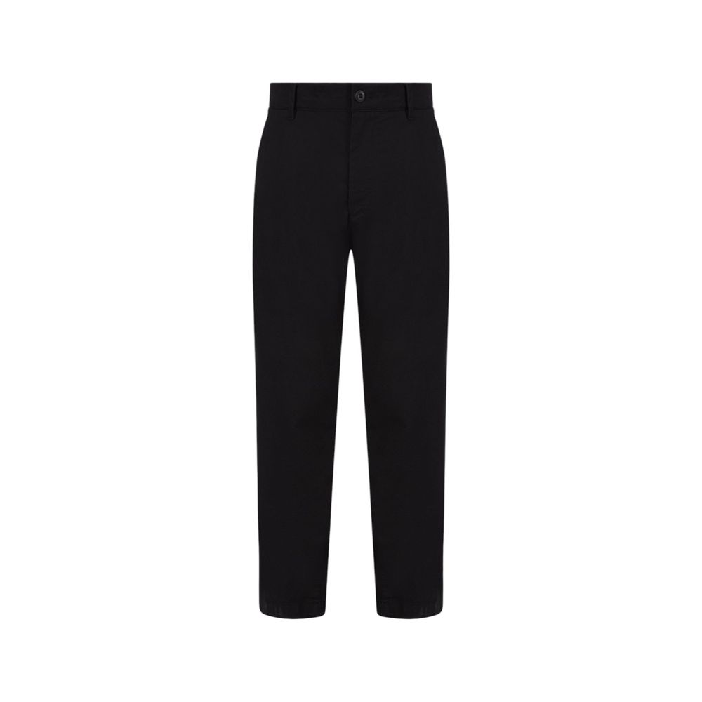 Black Recycled Cotton Jeans & Pant