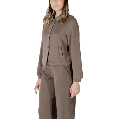 Gray Modal Jackets & Coat