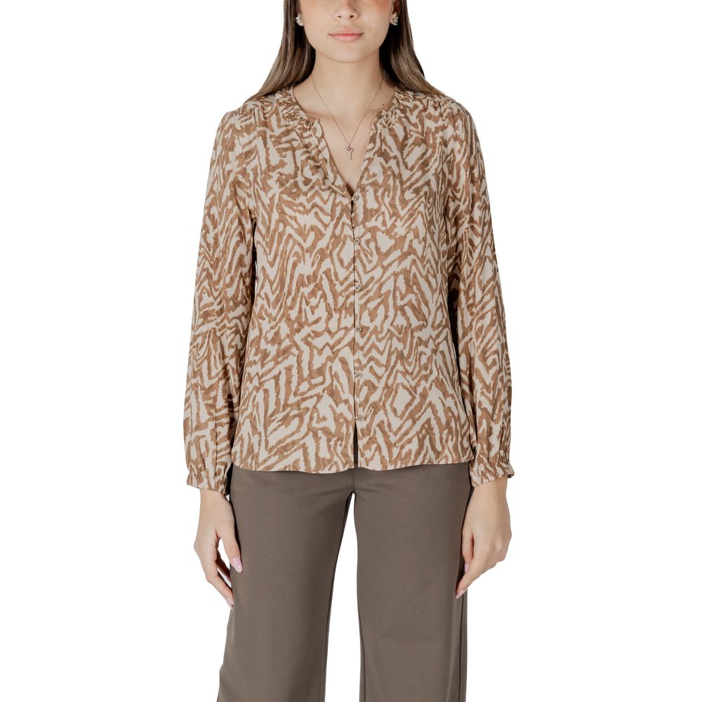 Beige Viscose Shirt