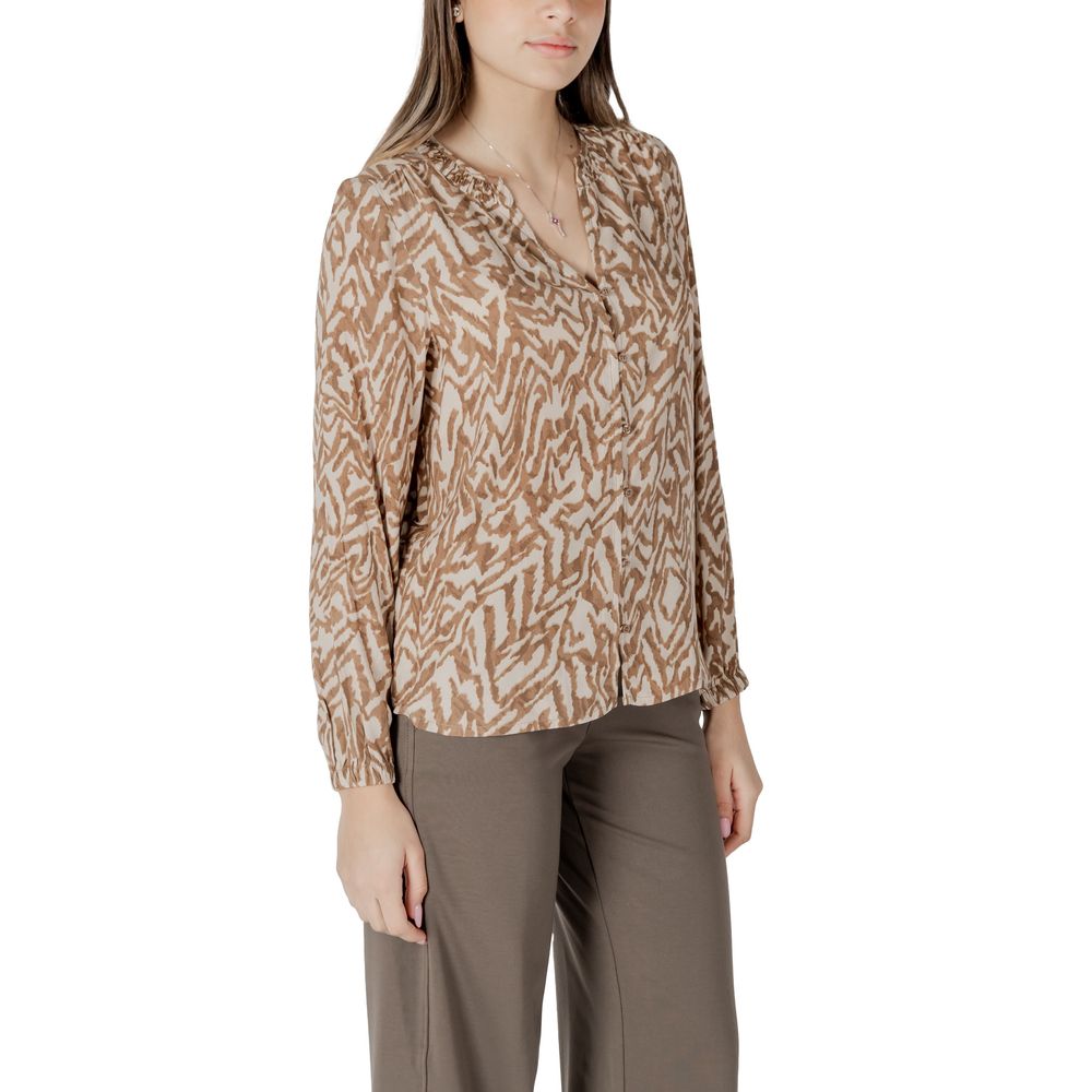 Beige Viscose Shirt