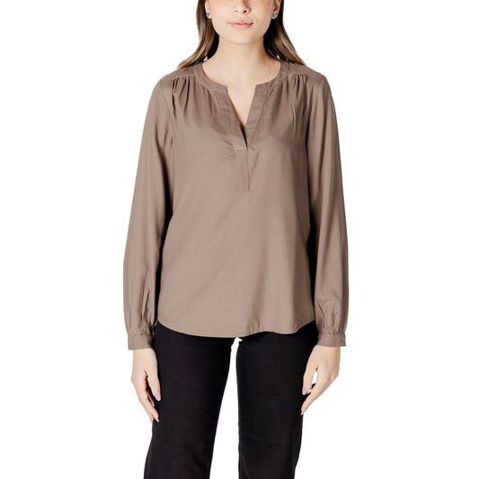 Beige Viscose Shirt
