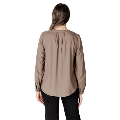 Beige Viscose Shirt