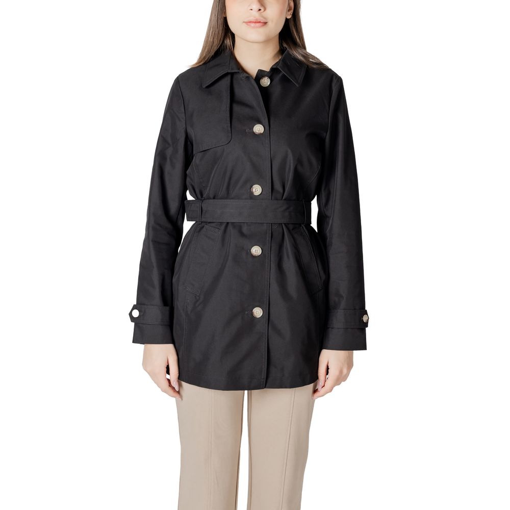 Black Cotton Jackets & Coat