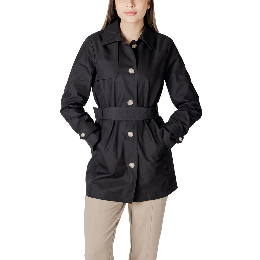 Black Cotton Jackets & Coat