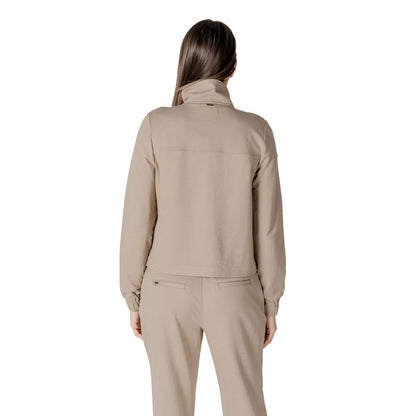 Beige Viscose Jackets & Coat