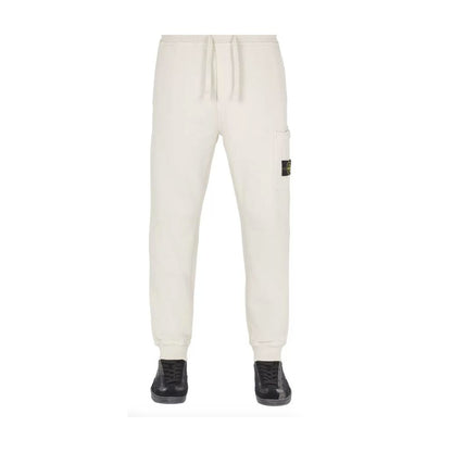 Beige Cotton Men's Trouser