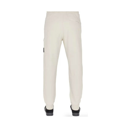 Beige Cotton Men's Trouser