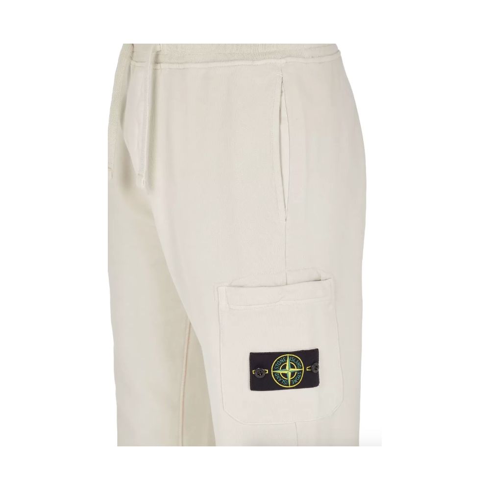 Beige Cotton Men's Trouser