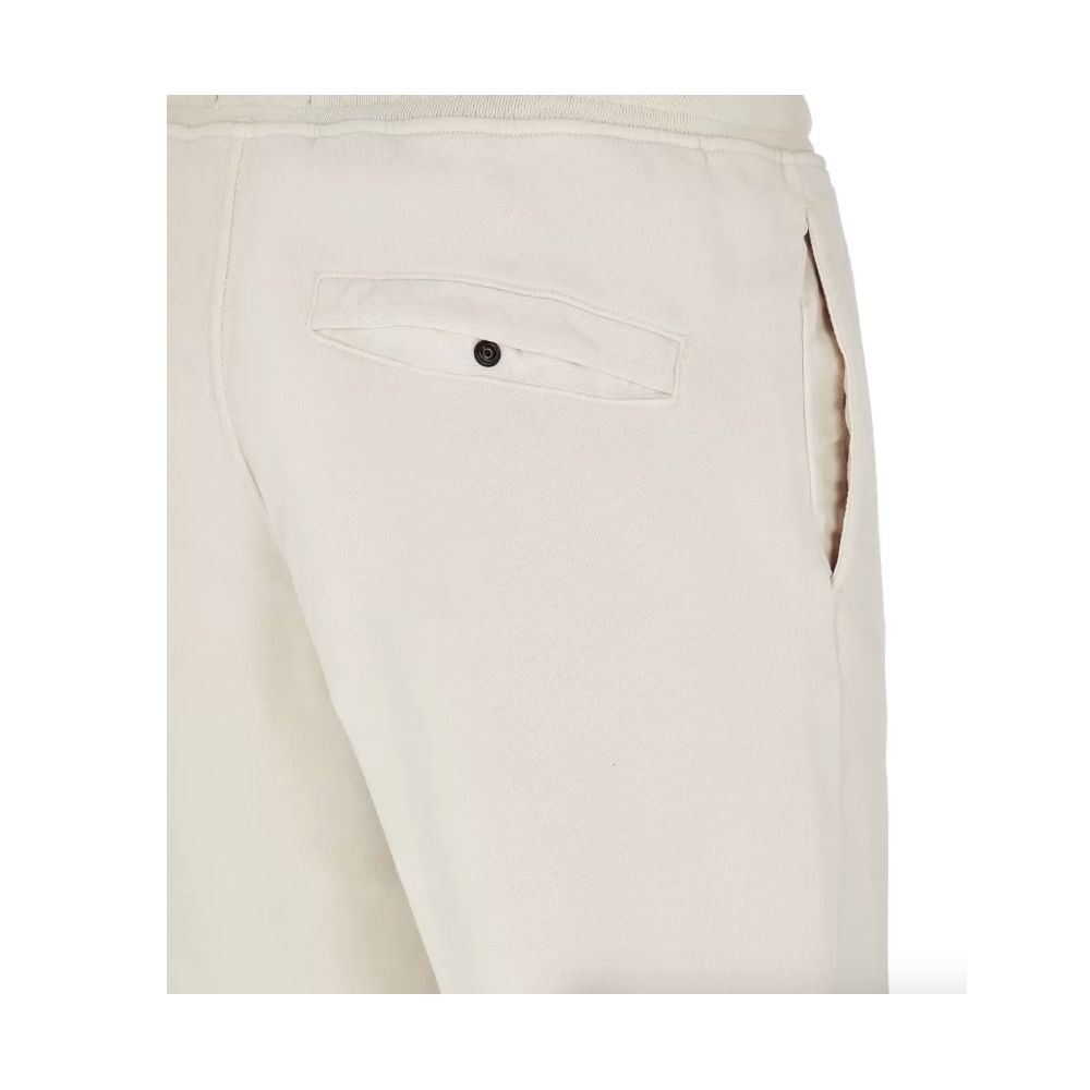 Beige Cotton Men's Trouser