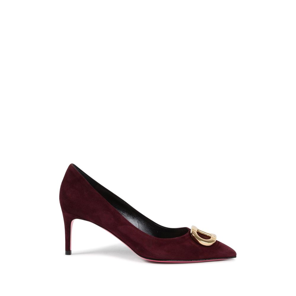 Bordeaux Suede Leather Pump