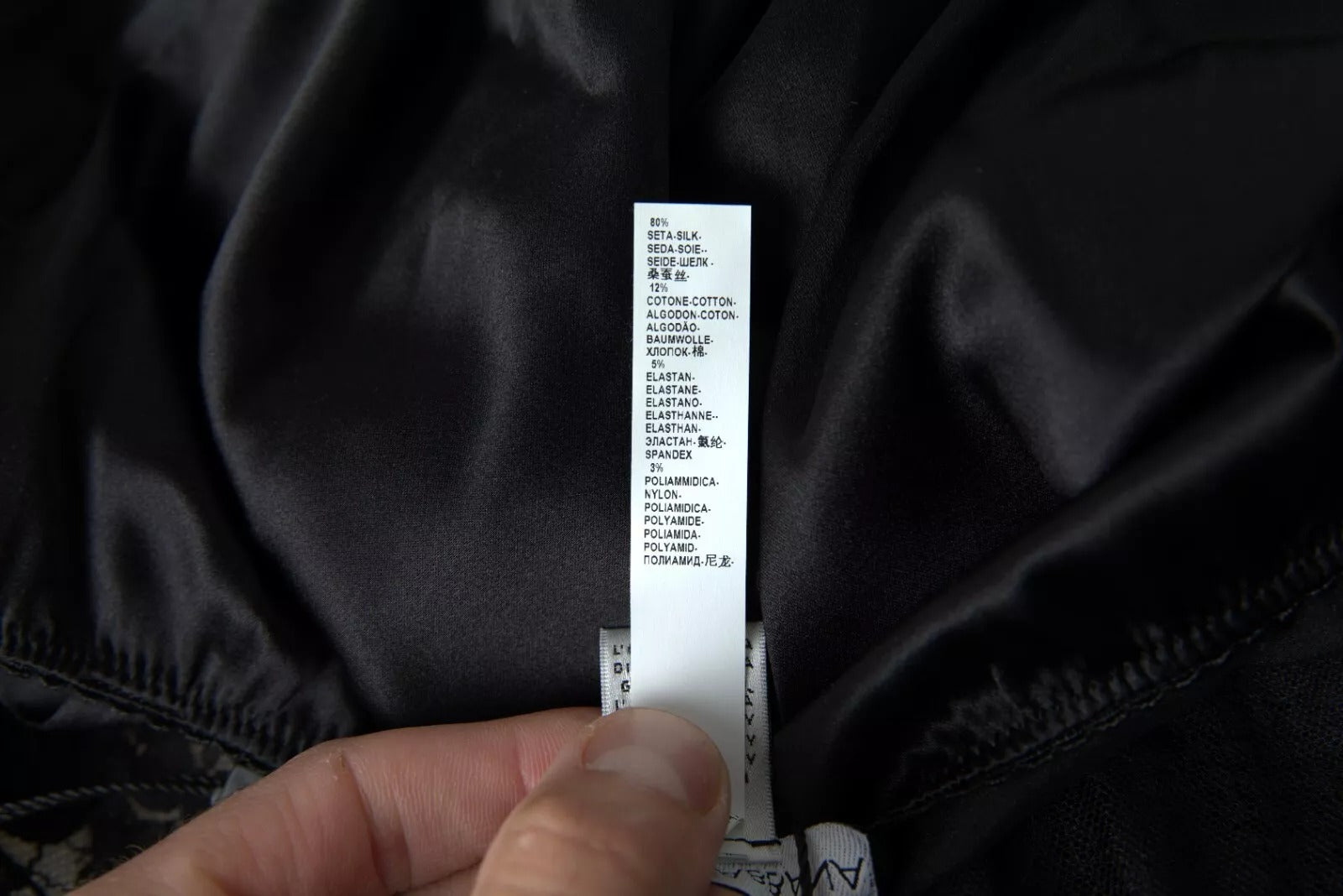 Sultry Black Silk Camisole Top