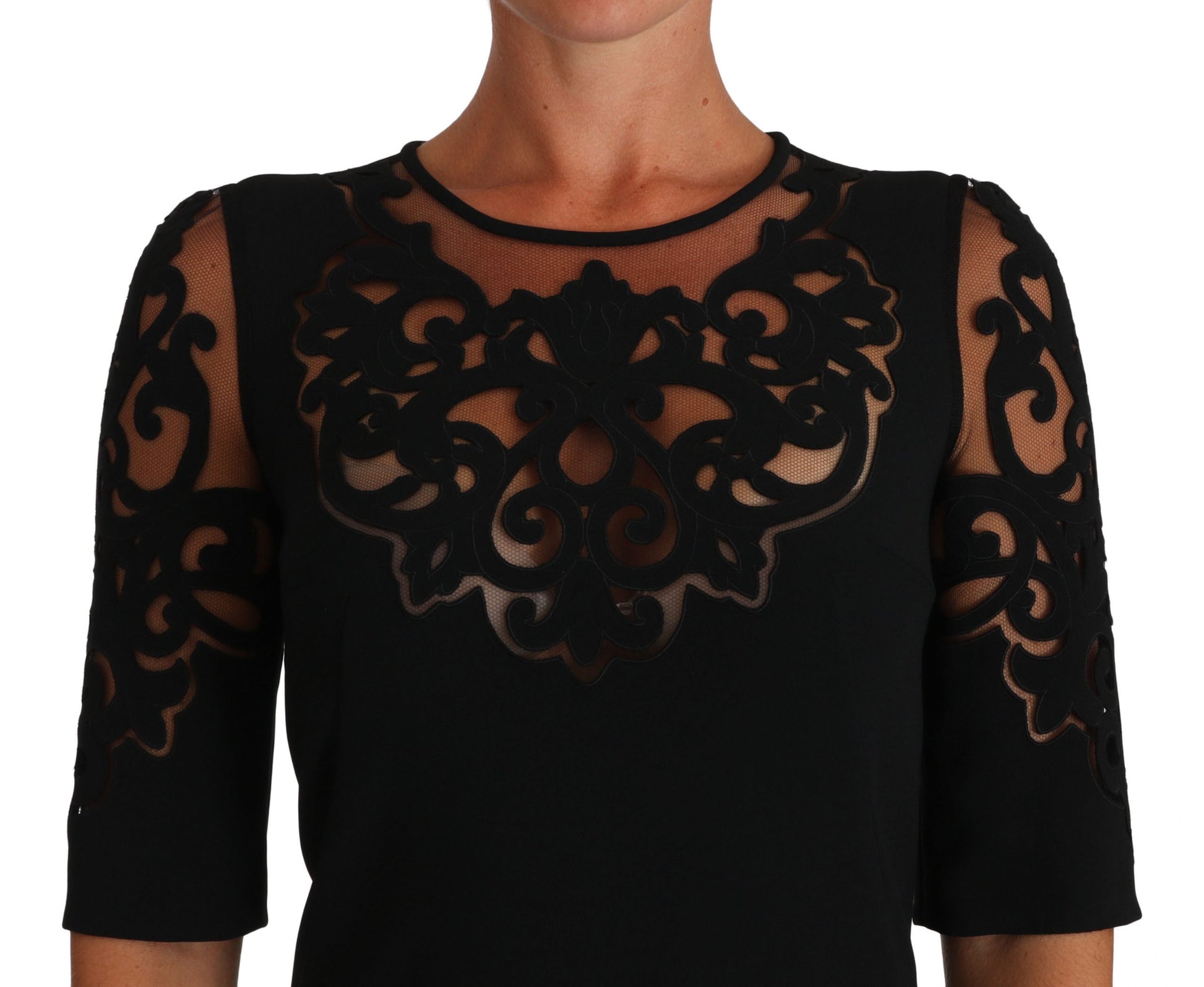 Elegantes schwarzes Kleid mit Cut-Out-Detail