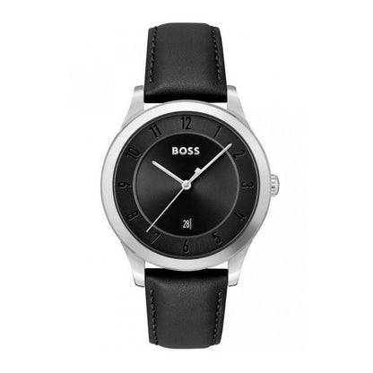 Black Leather Watch