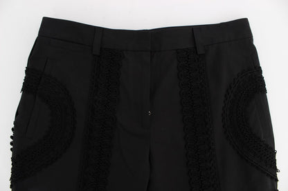 Elegante schwarze Torero Caprihose