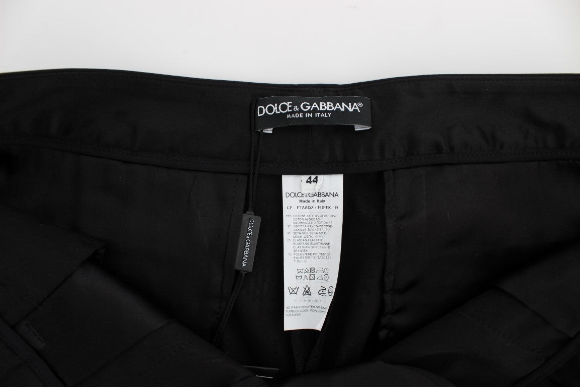 Elegante schwarze Torero Caprihose