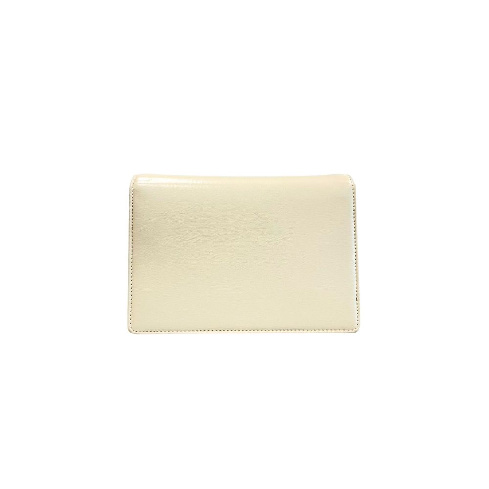 Beige Polyethylene Women Crossbody Bag