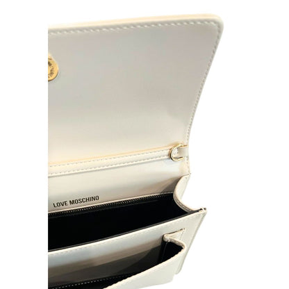 Beige Polyethylene Women Crossbody Bag