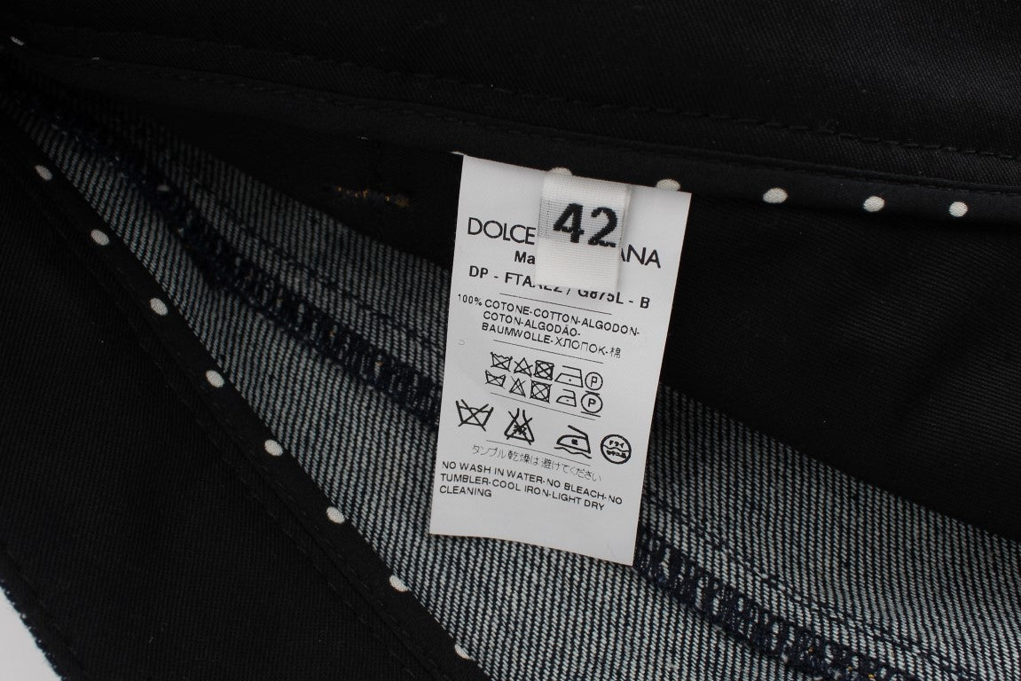 Bestickte Capri Jeans für elegantes Styling
