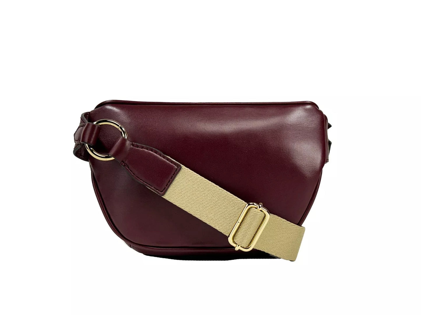 Leather Maise 2 in 1 Fanny Waist Pack Bag Maroon