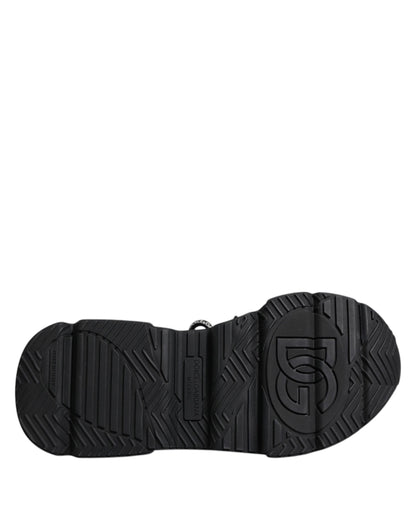 Black Leather Daymaster Low Top Sneaker Shoes
