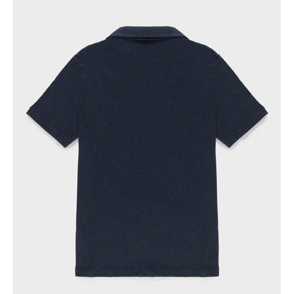 Blue Cotton Polo Shirt