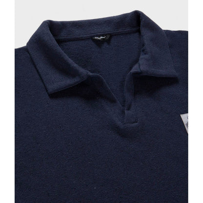 Blue Cotton Polo Shirt