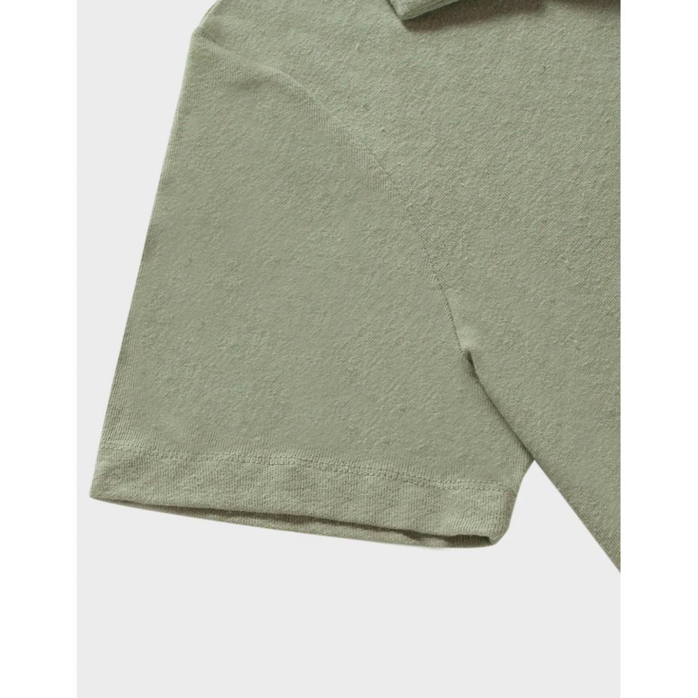 Green Cotton Polo Shirt