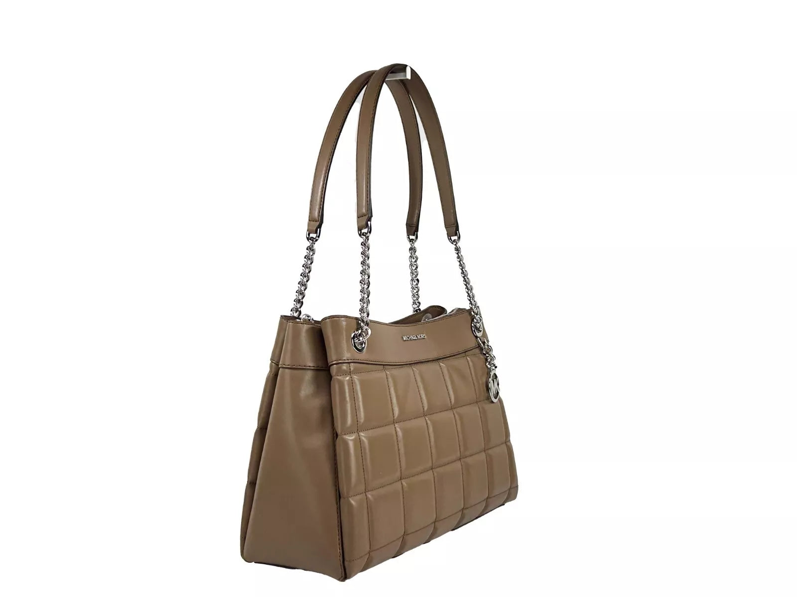 Susan Medium Chain Shoulder Tote Bag Driftwood