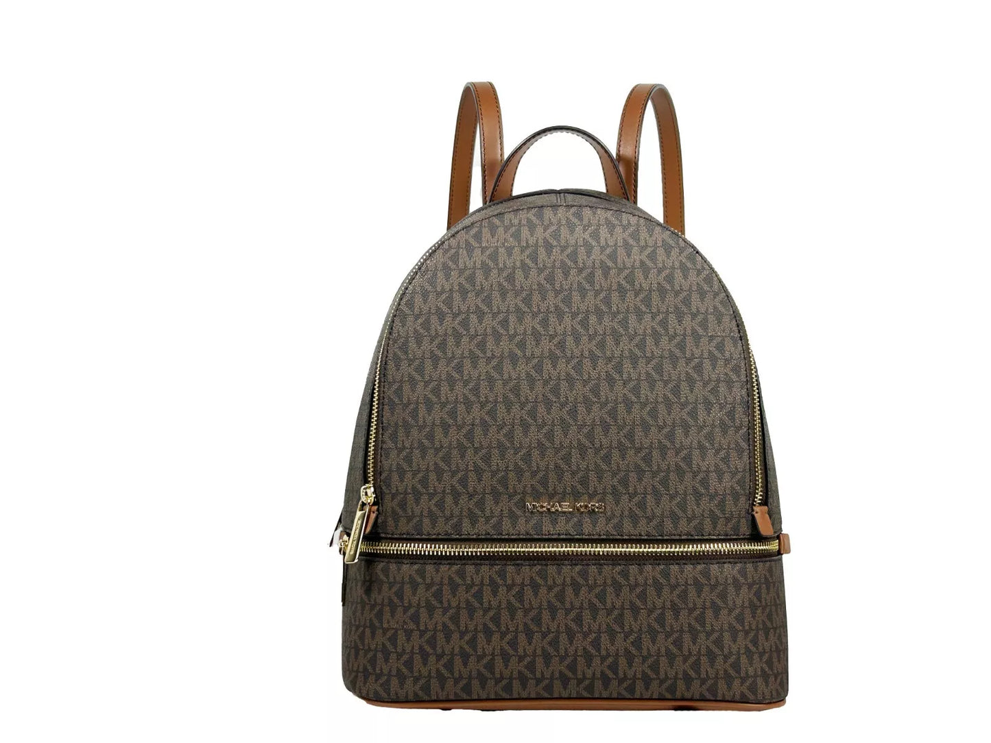 Rhea Medium PVC Backpack Bookbag Brown