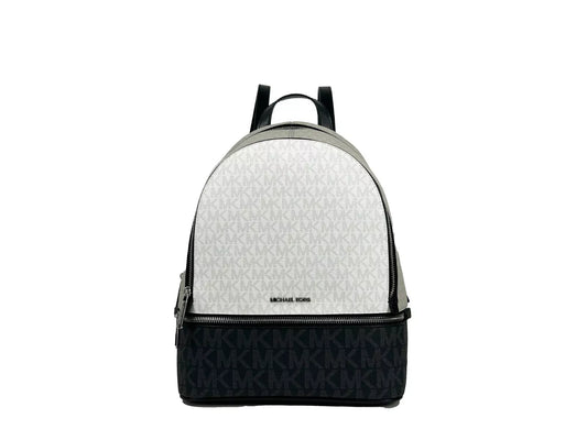 Rhea Medium PVC Backpack Bookbag Optic White Multi