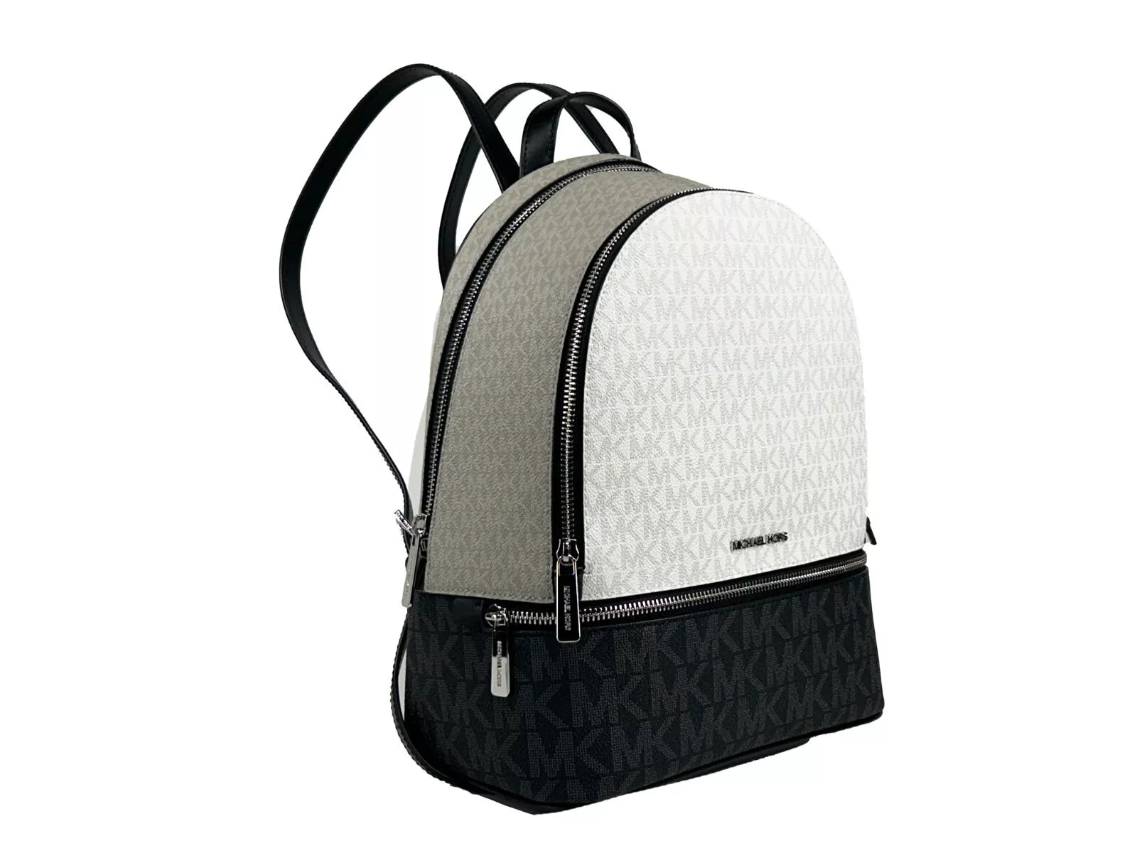 Rhea Medium PVC Backpack Bookbag Optic White Multi