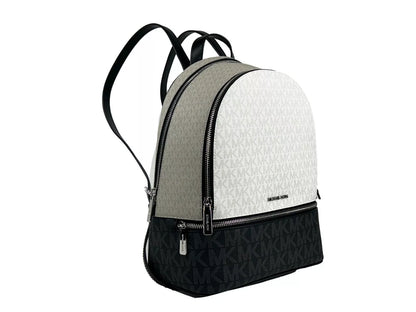Rhea Medium PVC Backpack Bookbag Optic White Multi