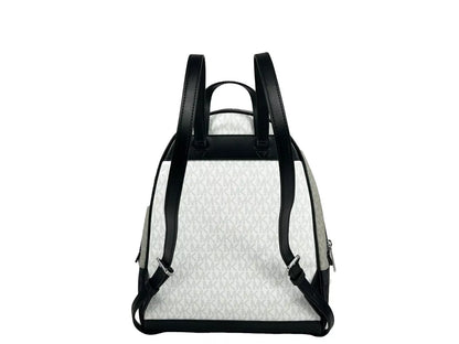 Rhea Medium PVC Backpack Bookbag Optic White Multi