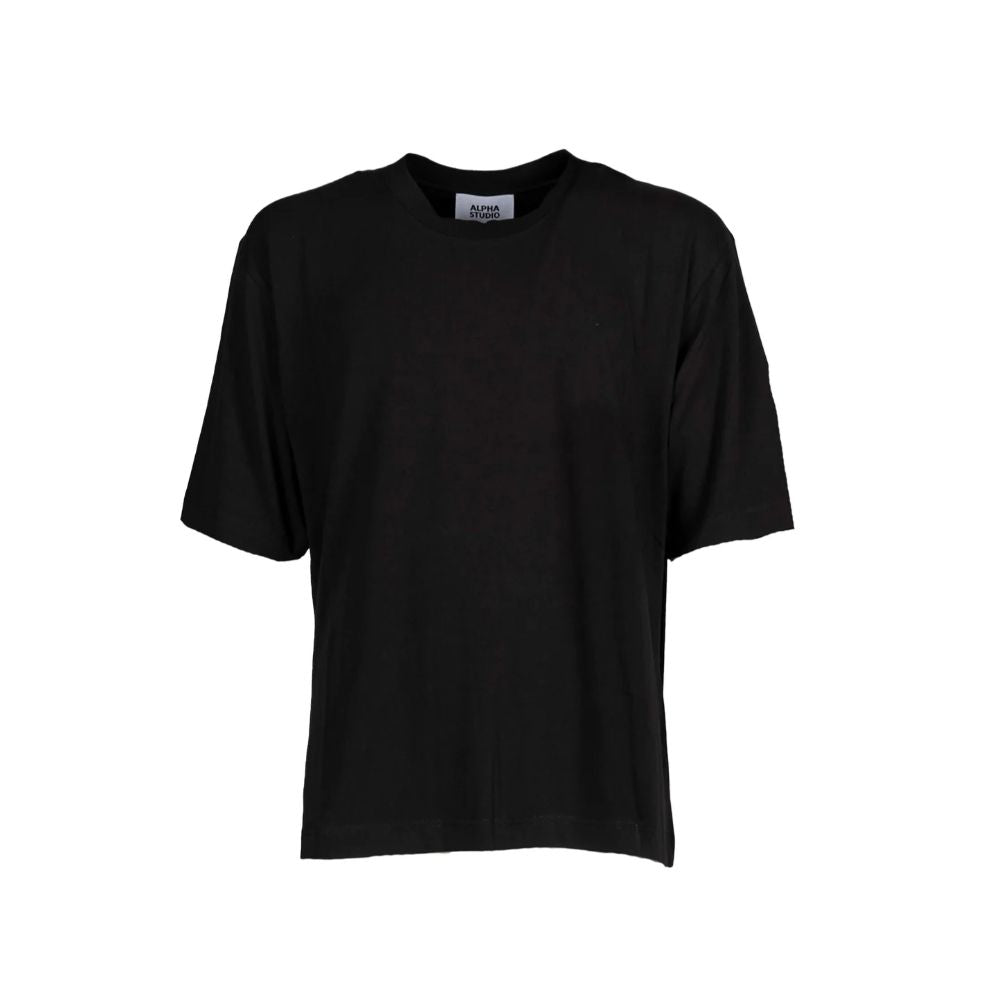 Black Cotton T-Shirt