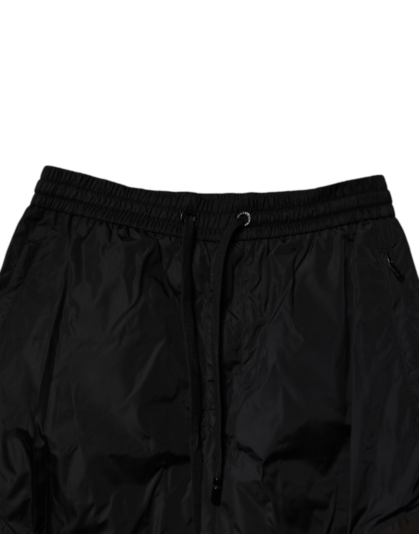 Black Nylon Cargo Jogger Men Sweatpants Pants