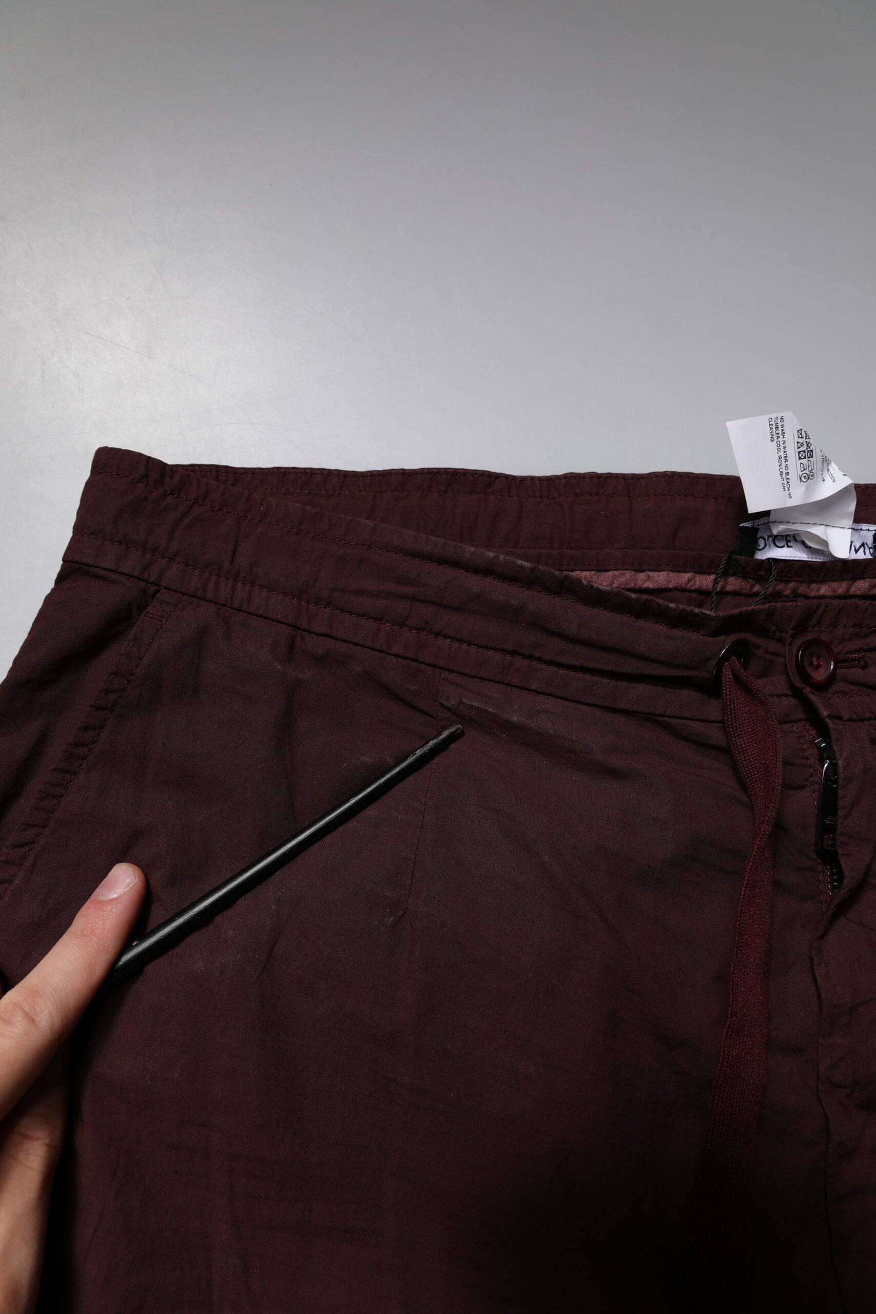 Maroon Cotton Cargo Jogger Sweatpants Pants