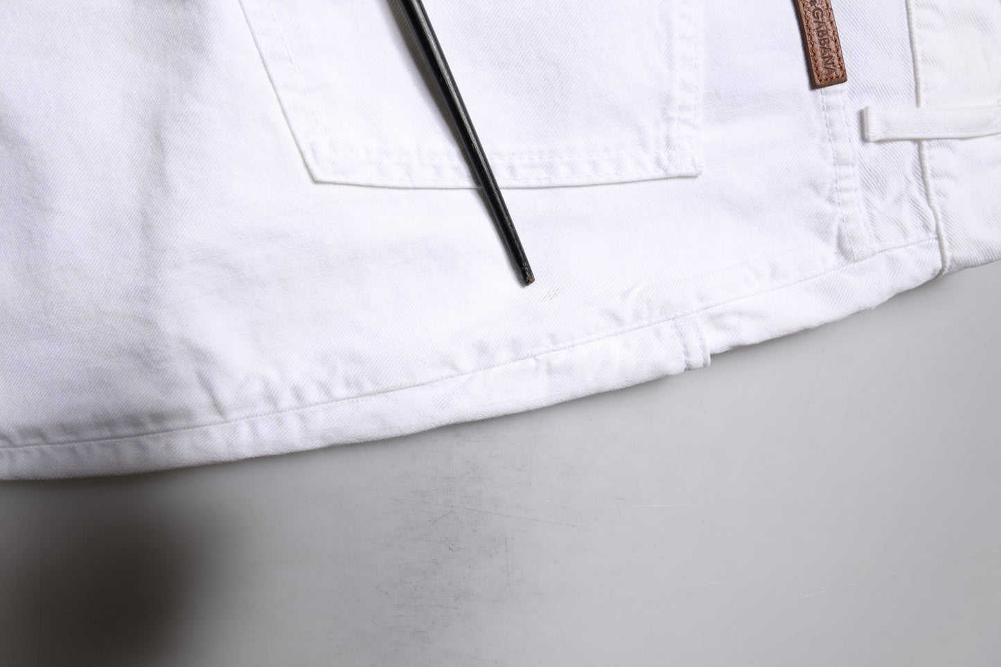 White Cotton Straight Men Denim Jeans