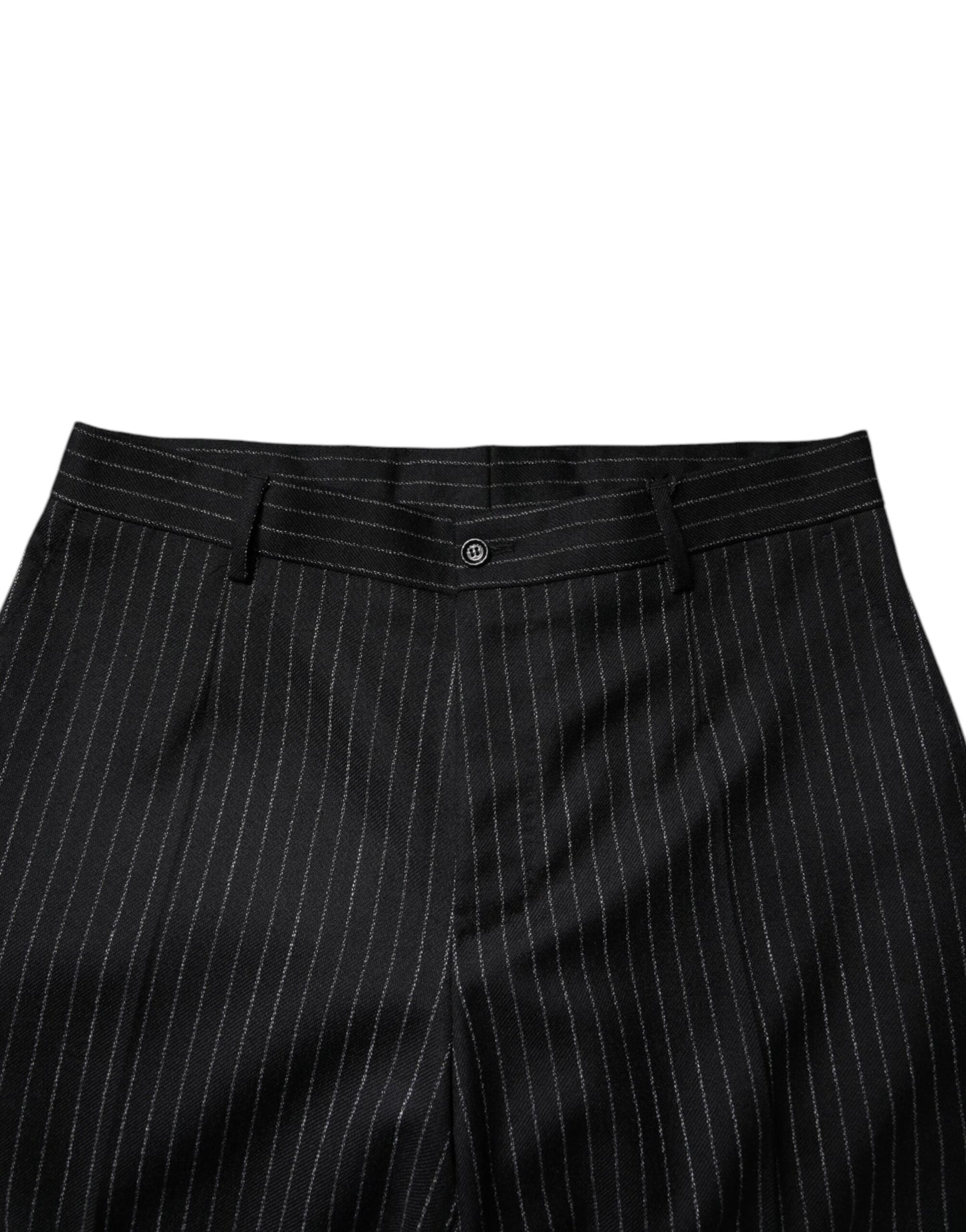 Black Stripes Wide Leg Formal Men Dress Pants