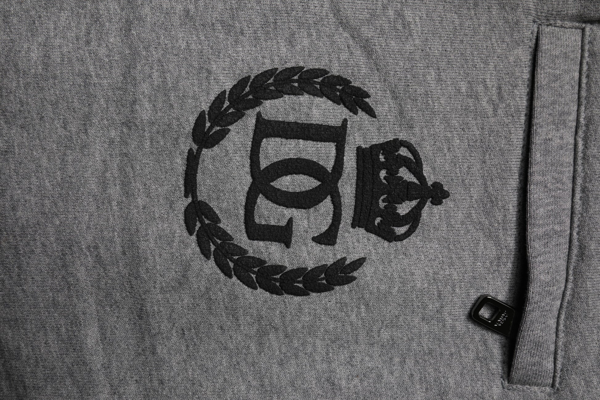 Gray Logo Cotton Jogger Men Sweatpants Pants