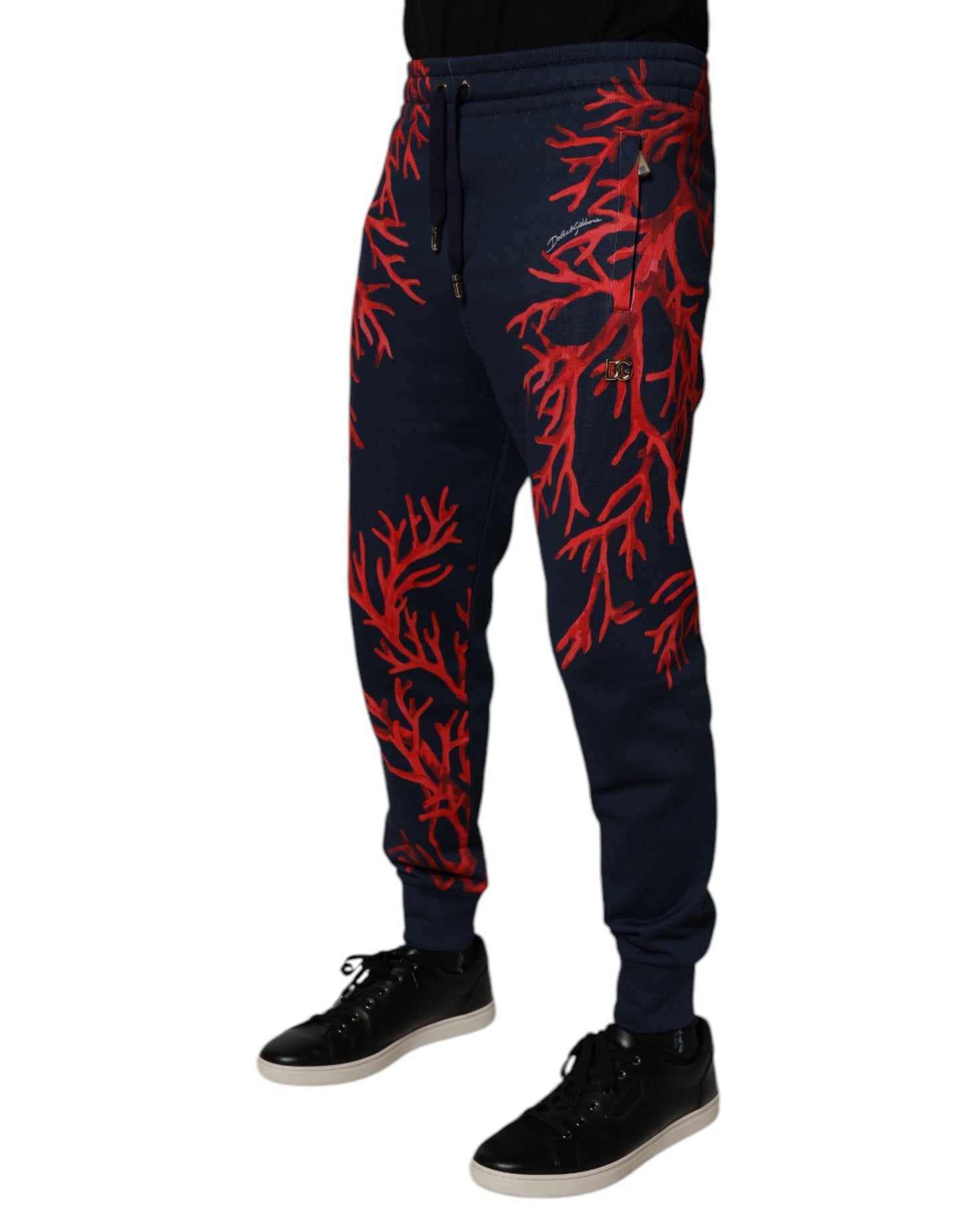 Dark Blue Corals Jogger Men Sweatpants Pants