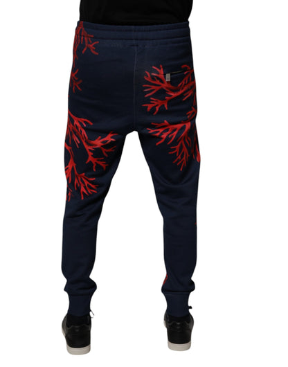 Dark Blue Corals Jogger Men Sweatpants Pants