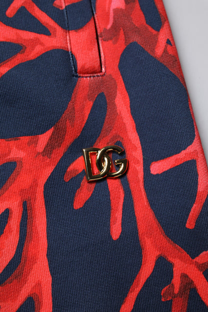 Dark Blue Corals Jogger Men Sweatpants Pants