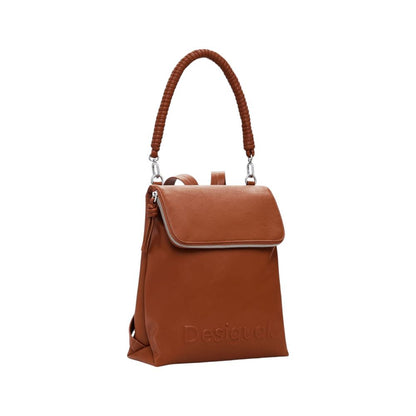 Brown Polyethylene Backpack